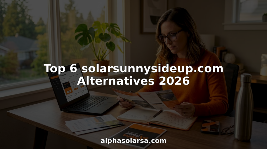 Homeowner comparing solar-powered energy provider options