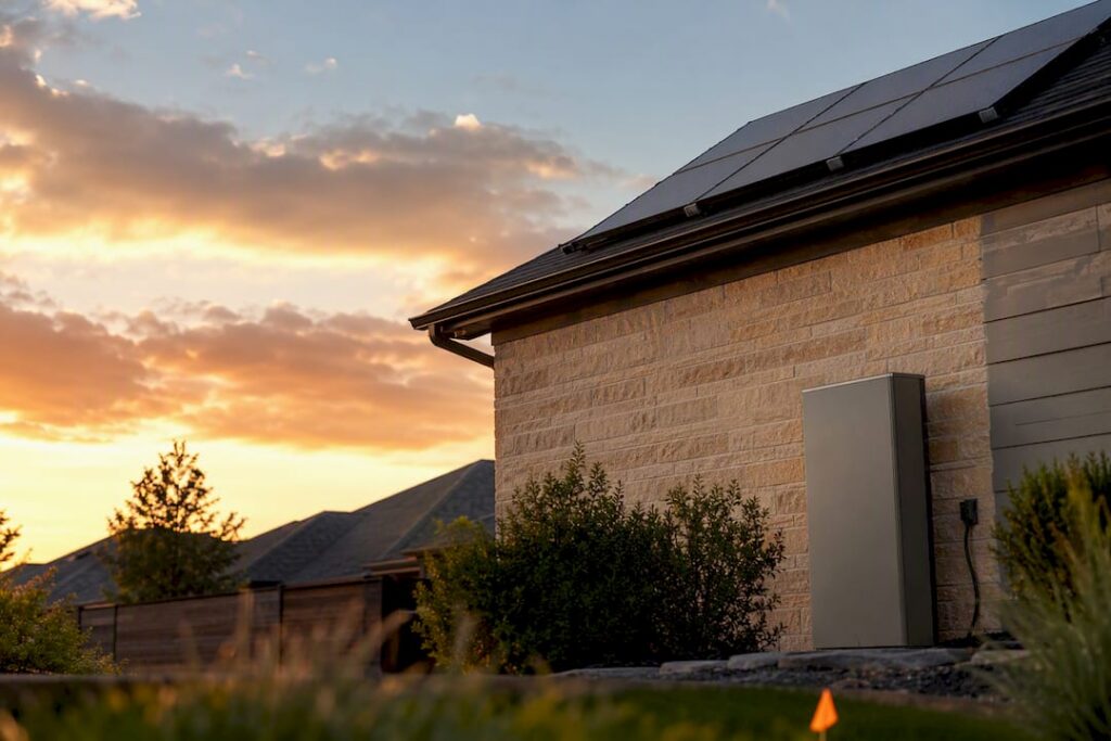 San Antonio home with rooftop solar and battery
