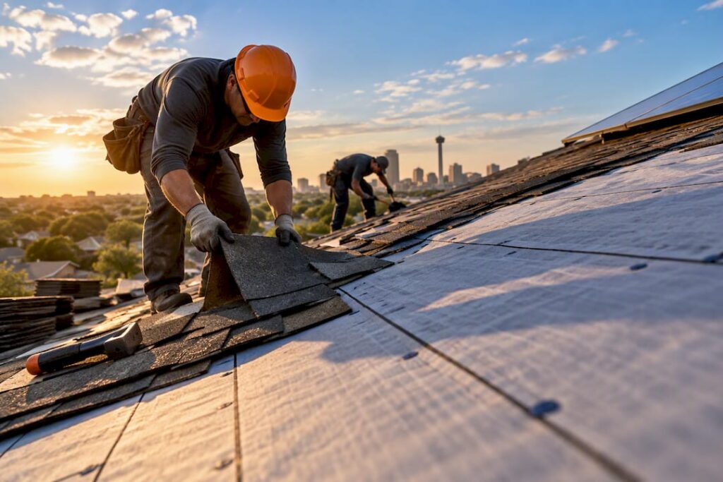 Roof replacement before solar installation