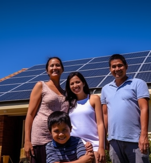 alphasolarsa_93418_A_family_standing_in_front_of_their_solar-po_eb30d8fc-8903-4945-b10e-a16677cd1967
